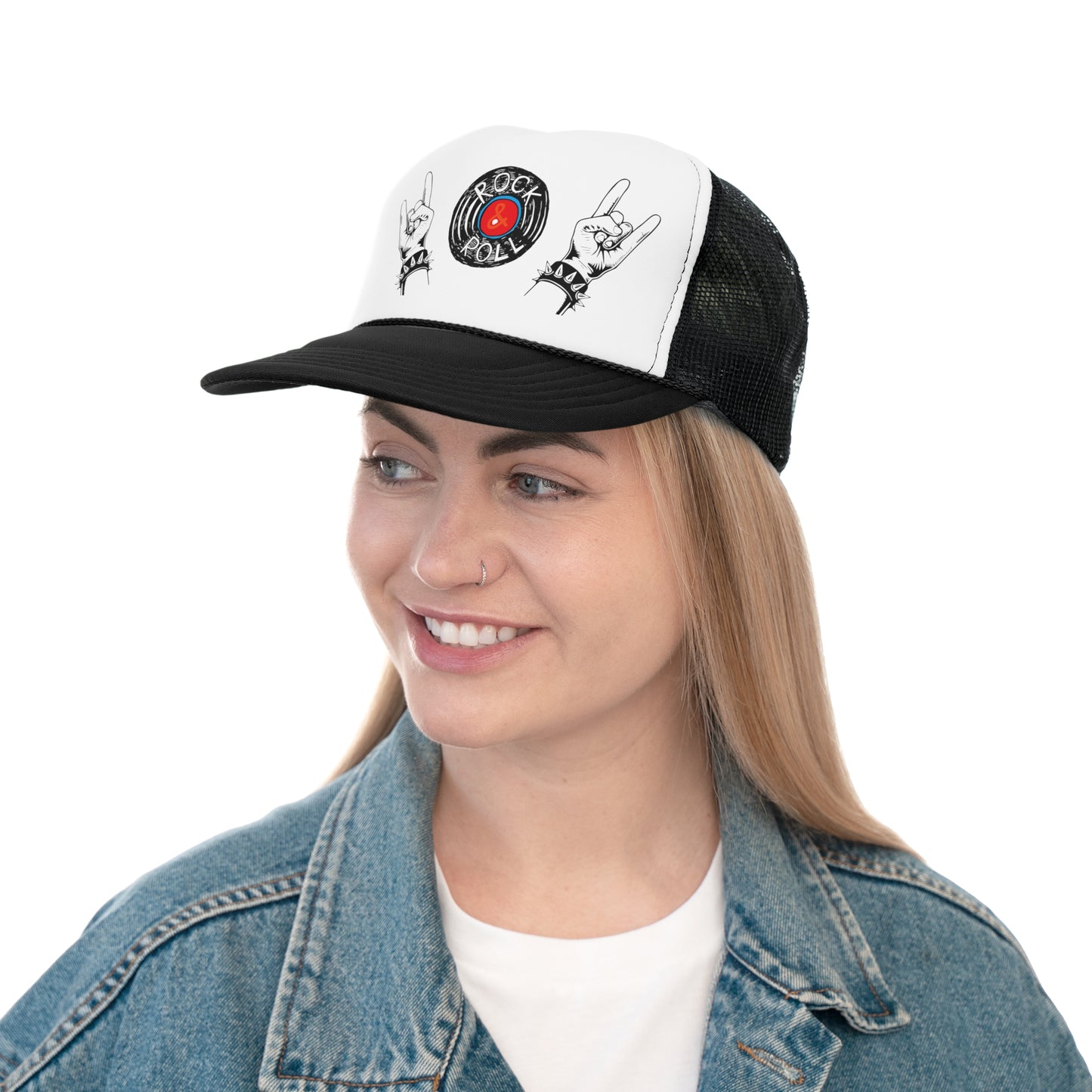 Rock n Roll Hands and Vinyl - Trucker Cap