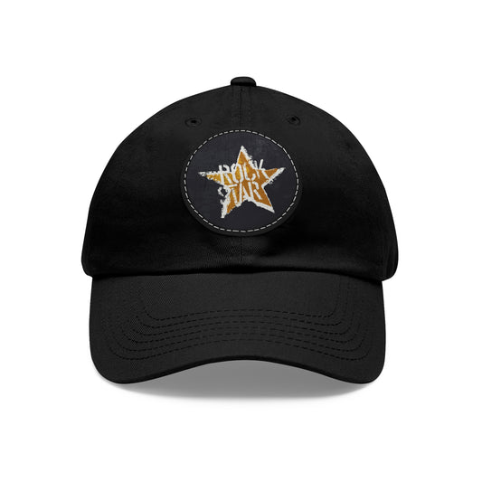 Rockstar Star Hat with a Leather Patch