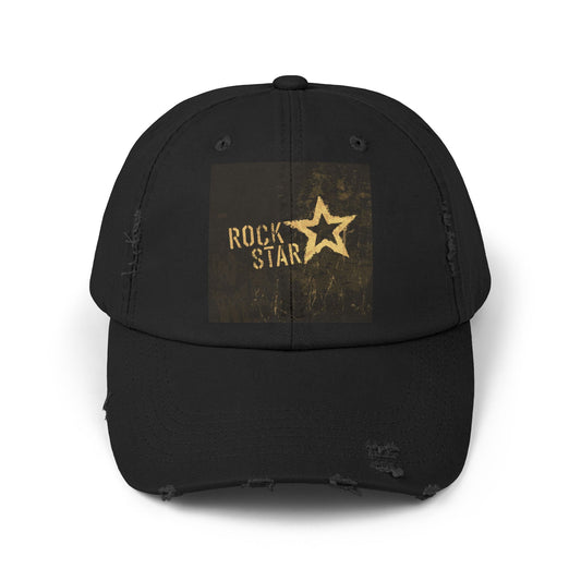 I wanna be a Rockstar - Unisex Distressed Cap