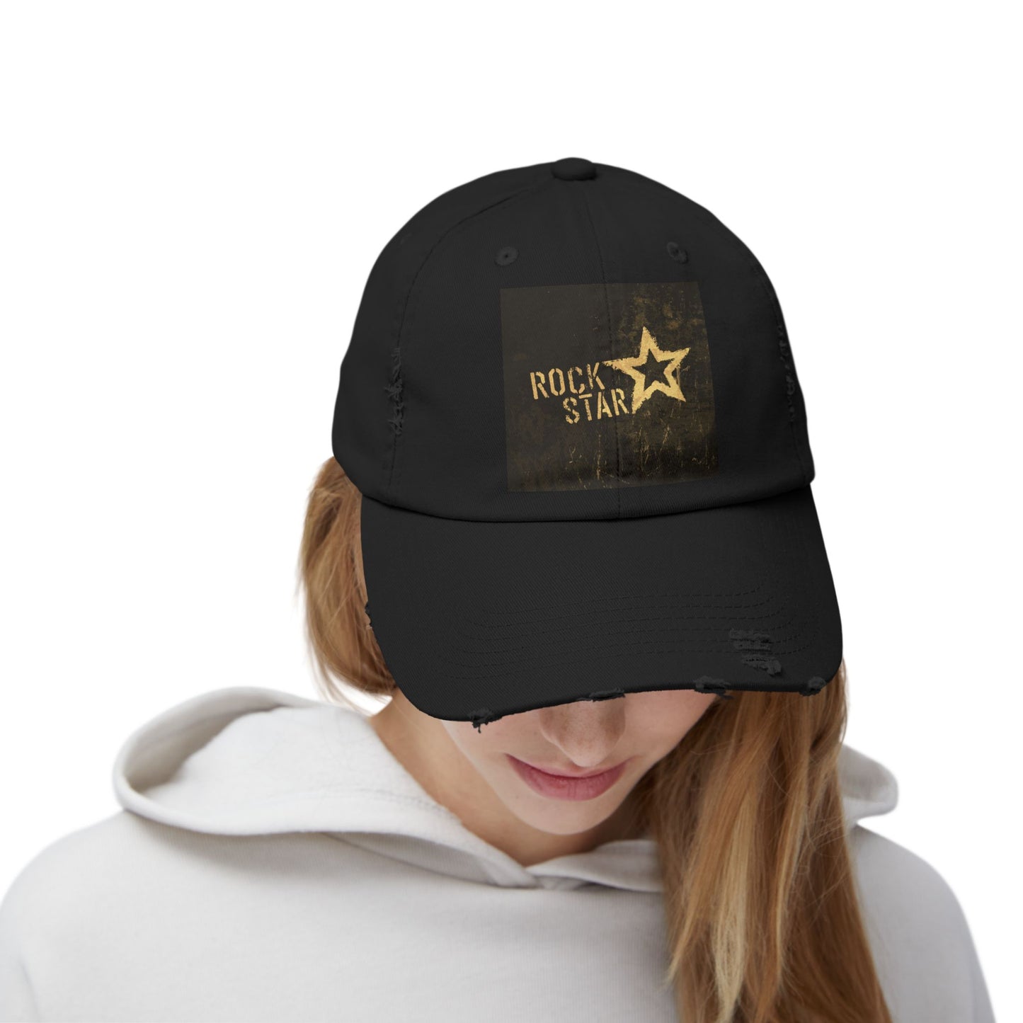 I wanna be a Rockstar - Unisex Distressed Cap