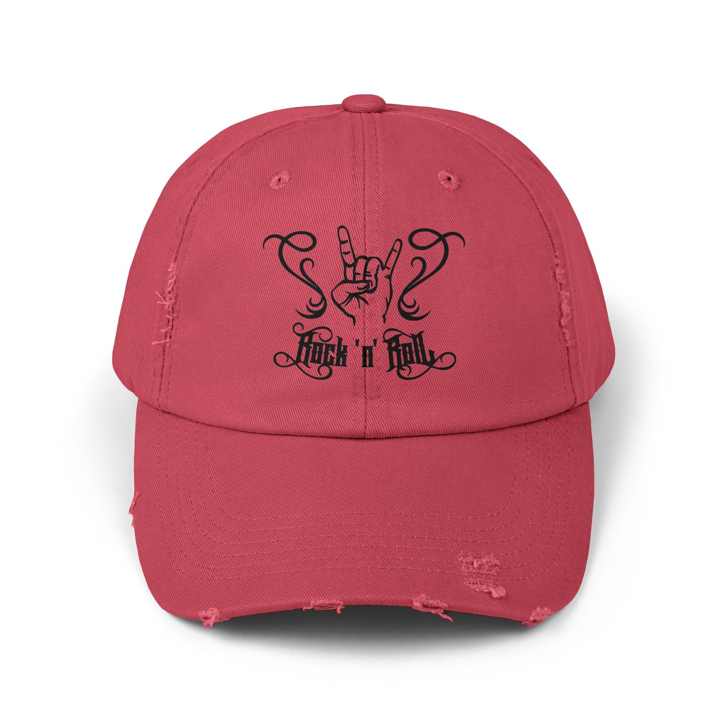 Rock and Roll Scroll - Unisex Distressed Cap